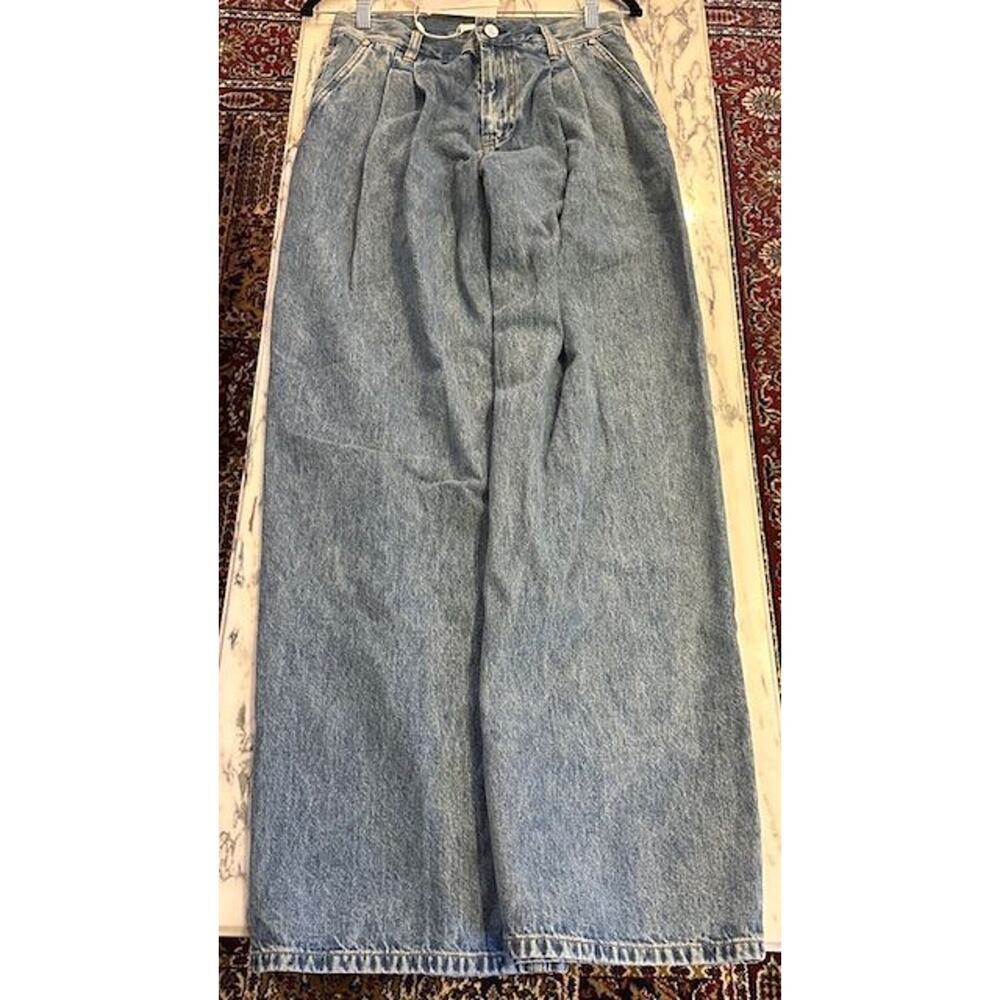 Trendy Double Pleated Barrel Jeans Helmut Lang NWT Sz 26 2 4 MSRP $425